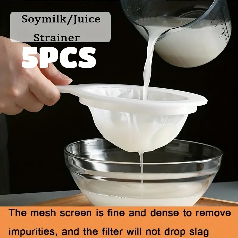 Coffee Tea And Sugar Canister Set - 5pcs Soy Milk Wine Filter Bag