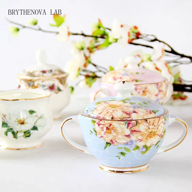 Coffee Tea Sugar Set - European Style Sugar Bowl for Coffee