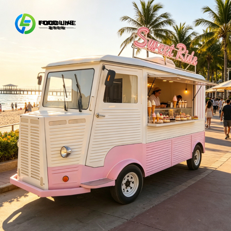 Customized Pink Drivable Food  - Coffee Tea Van ulasan dan harga