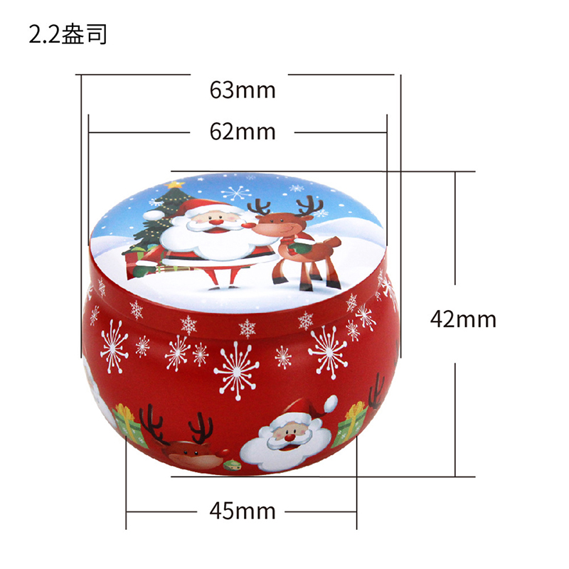 Mini Christmas Metal Tin Jars  - Coffee Tea Box ulasan dan harga