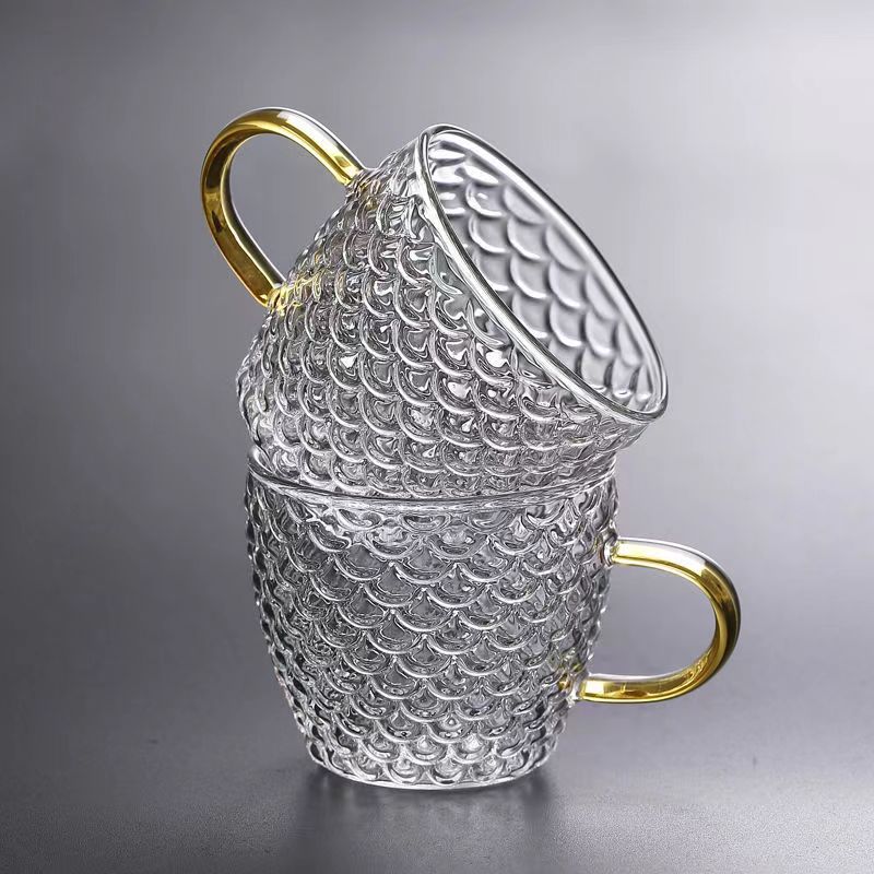 Glass Tea Cups small Cups Home - Coffee Tea Sugar Set ulasan dan harga