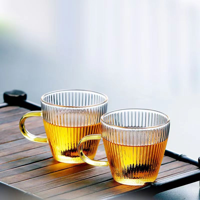 Glass Tea Cups small Cups Home - Coffee Tea Sugar Set ulasan dan harga