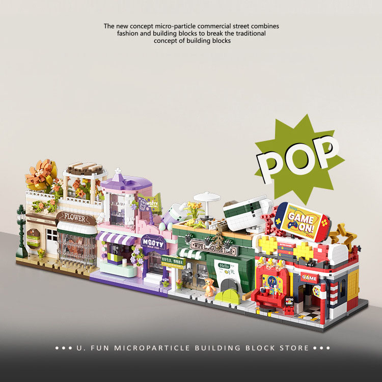 Funny City Street View Buildin - Coffee Tea Games ulasan dan harga