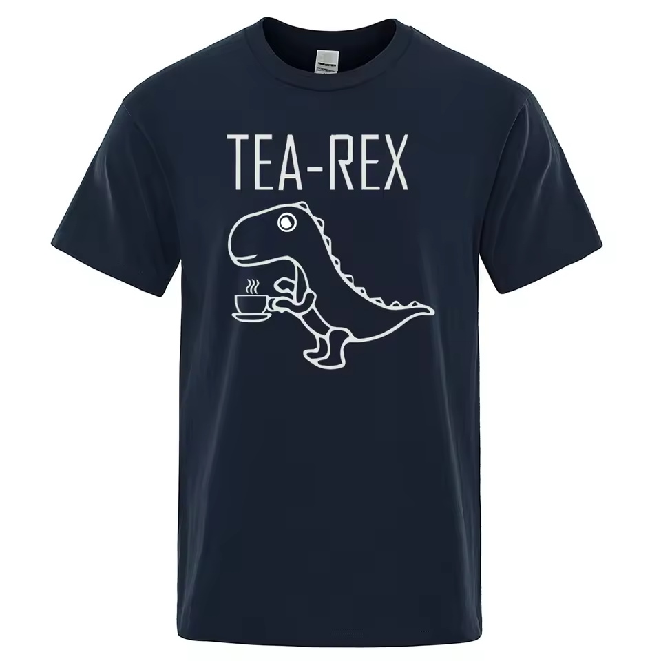 Men Women T-Shirts Tea Rex Fun - T And Tea Coffee ulasan dan harga