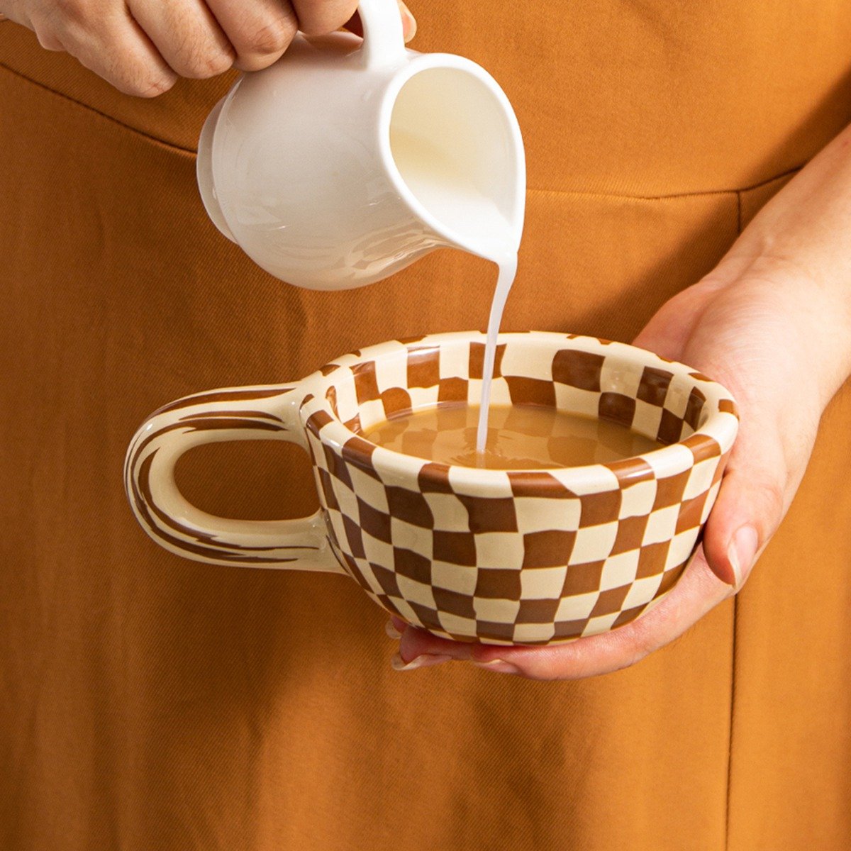 1pc Ceramic Coffee Mug with Wr - Coffee & Tea Restaurant ulasan dan harga