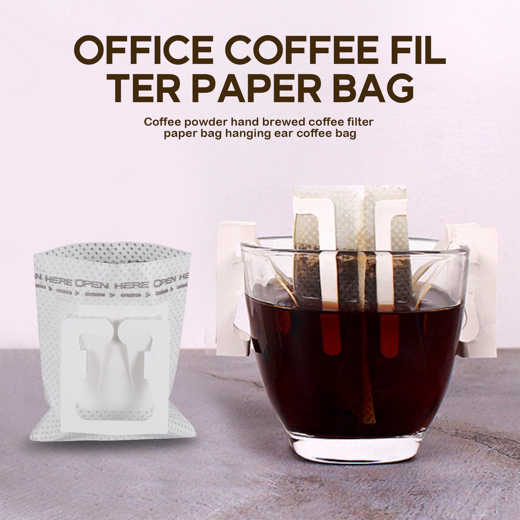 50Pcs / Pack Drip Coffee Filte - Coffee & Tea Restaurant ulasan dan harga