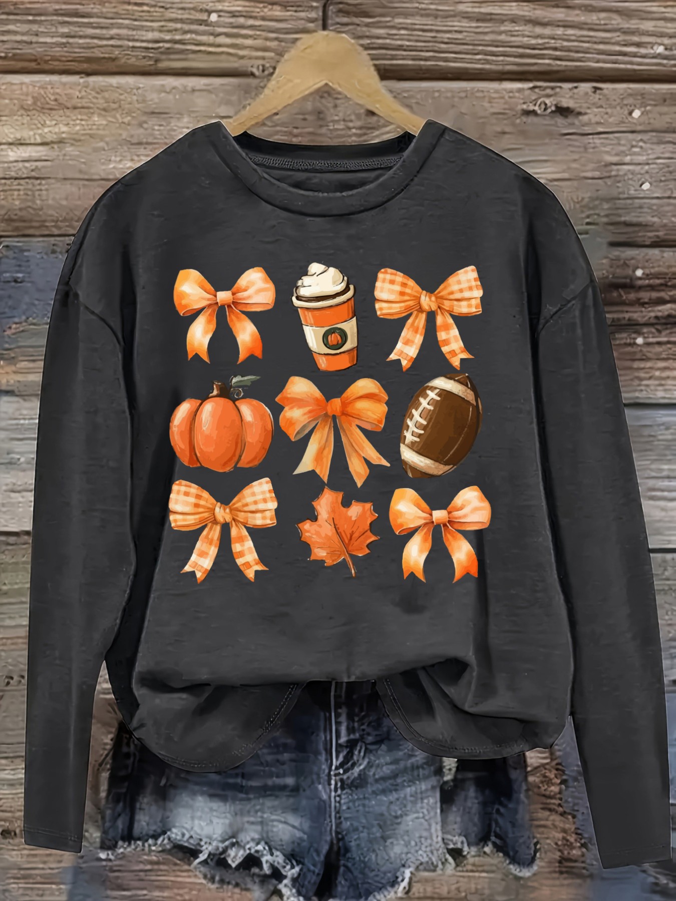 Women's Casual Long Sleeve Cre - Coffee & Tea Restaurant ulasan dan harga