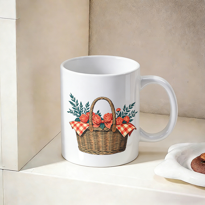 Cup & Mug Set, Country Rose Fl - Coffee Tea Gift Basket ulasan dan harga
