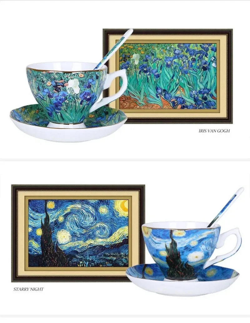 Van Gogh Art Painting Coffee C - Coffee Tea Van ulasan dan harga
