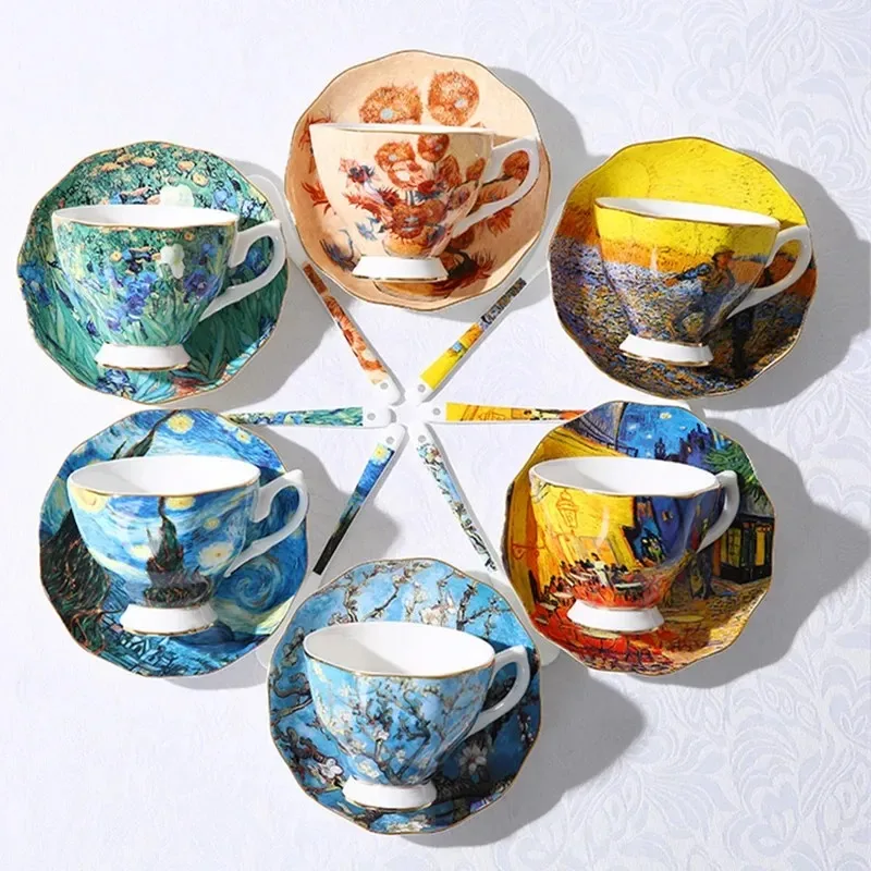Van Gogh Art Painting Coffee C - Coffee Tea Van ulasan dan harga