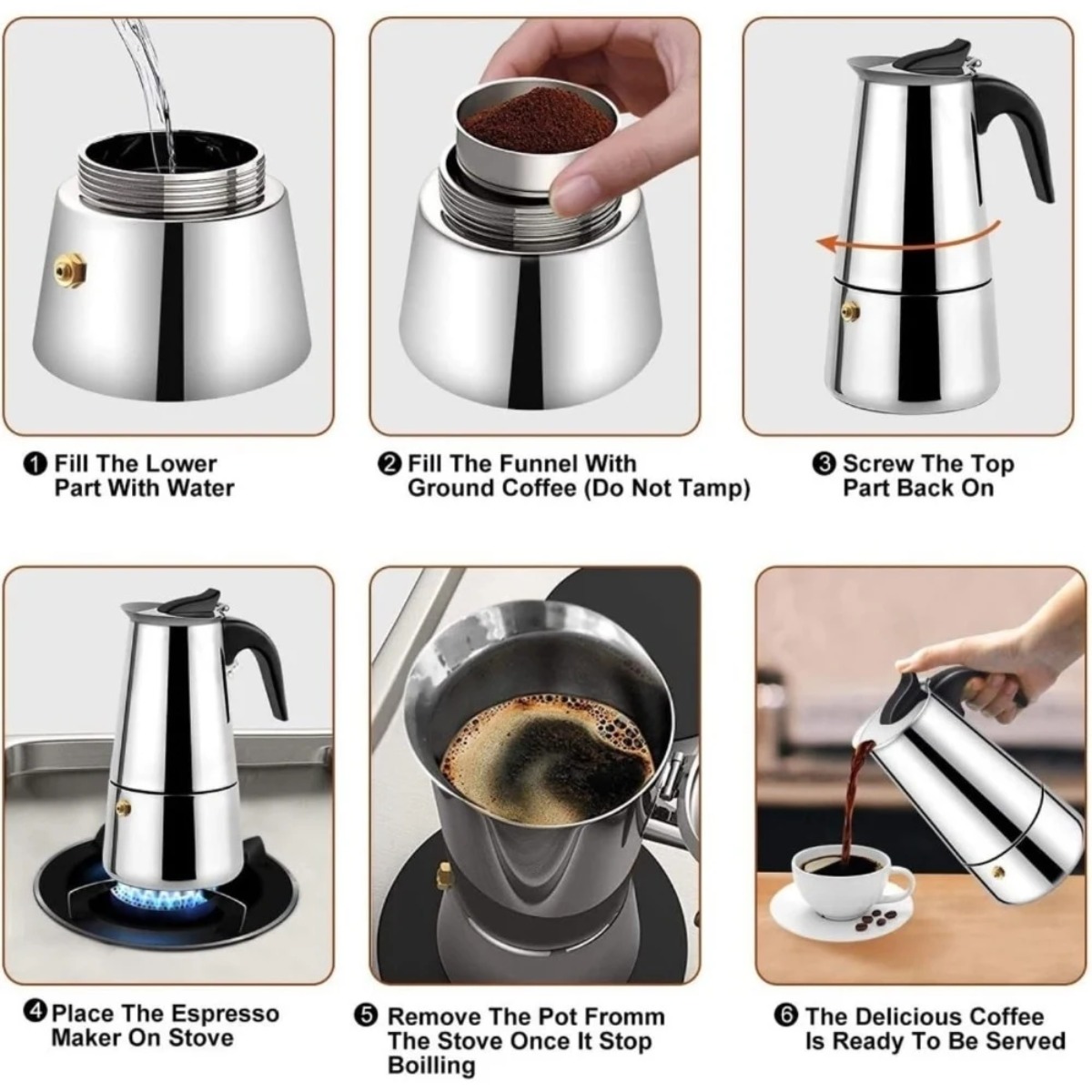 Portable Mocha Coffee Pot Stai - Coffee Tea Latte ulasan dan harga