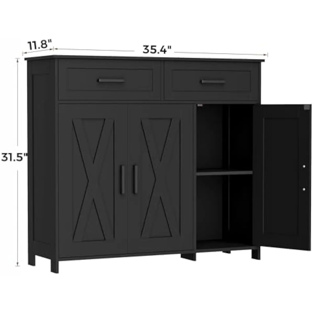 Coffee Bar Storage Cabinet wit - Coffee & Tea Restaurant ulasan dan harga