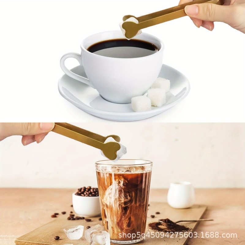 4/6PCS Stainless Steel Heart-S - Coffee Tea Sugar Set ulasan dan harga