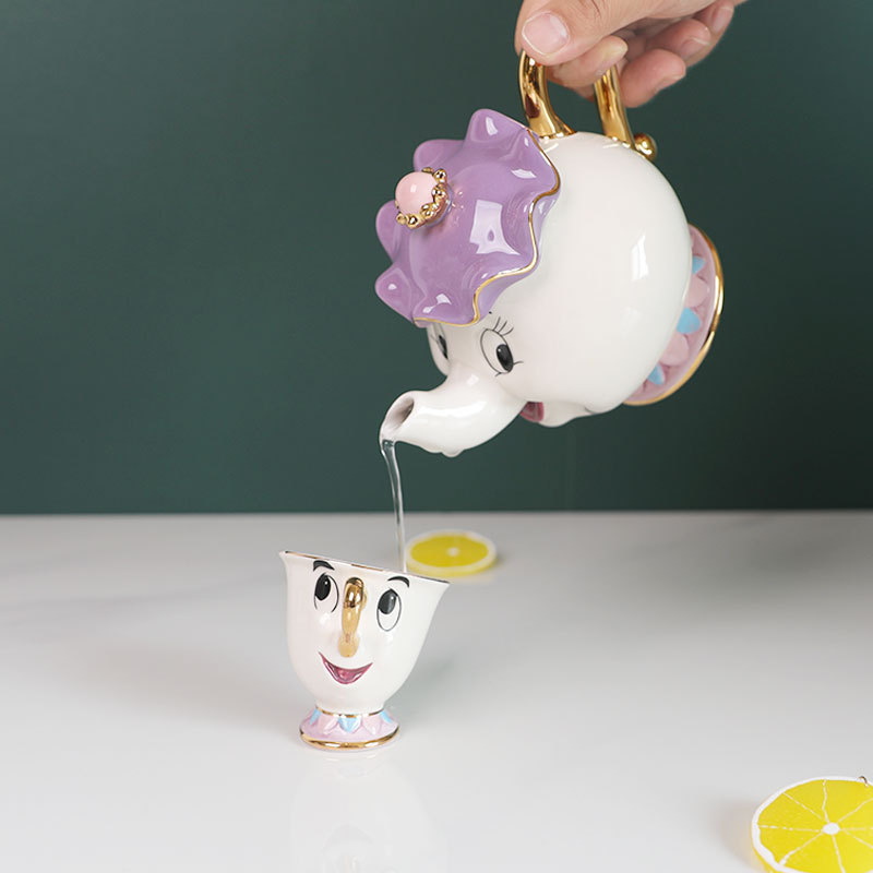 In-Stock Teapot Cute Cartoon B - Coffee Tea Sugar Set ulasan dan harga