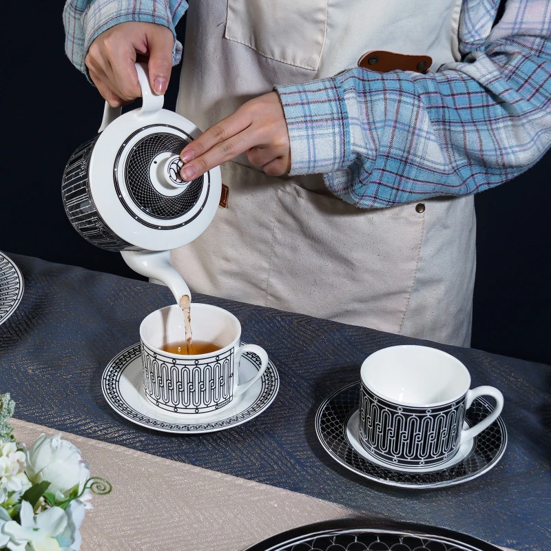 Simple European-Style Tea Set  - Coffee Tea Sugar Set ulasan dan harga