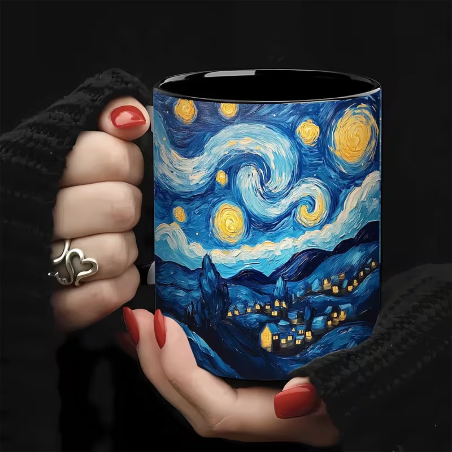 Van Gogh Starry Night Ceramic  - Coffee Tea Van ulasan dan harga