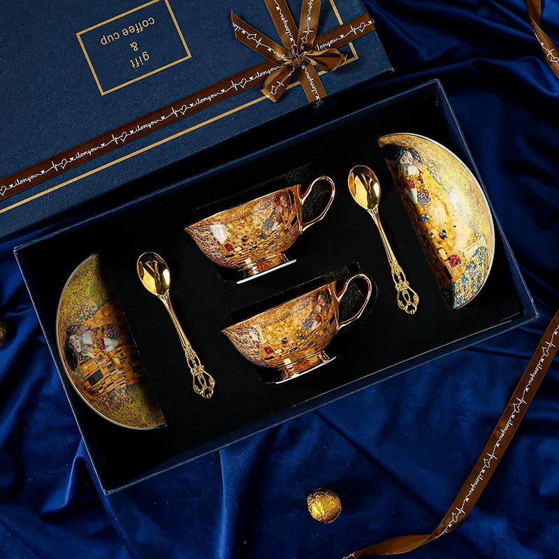 Royal Baroque Style Bone China - Coffee Tea Sugar Set ulasan dan harga