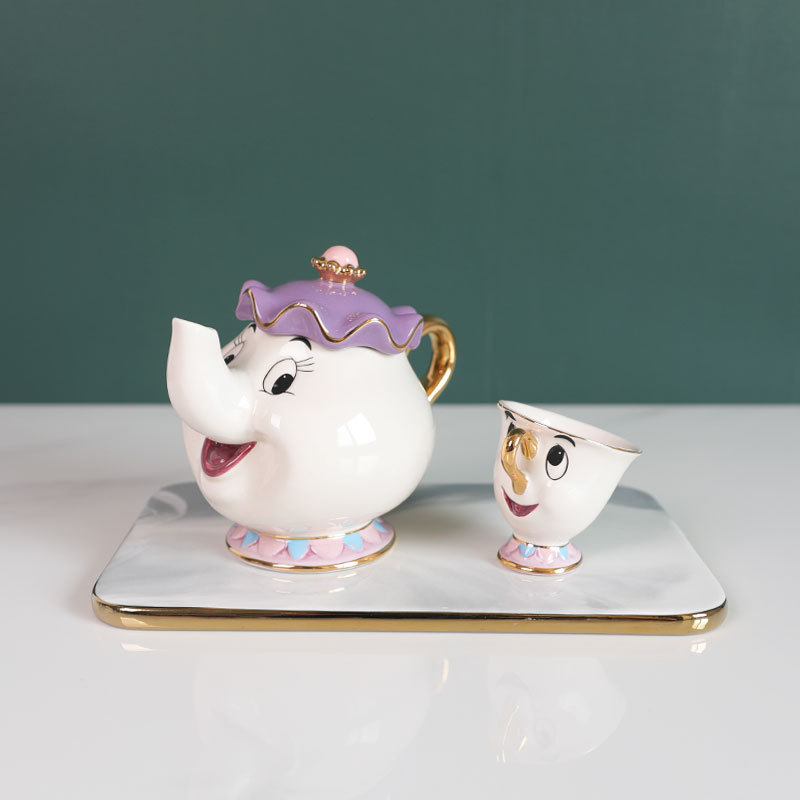 Hot Teapot Cartoon Beauty And  - Coffee Tea Sugar Set ulasan dan harga