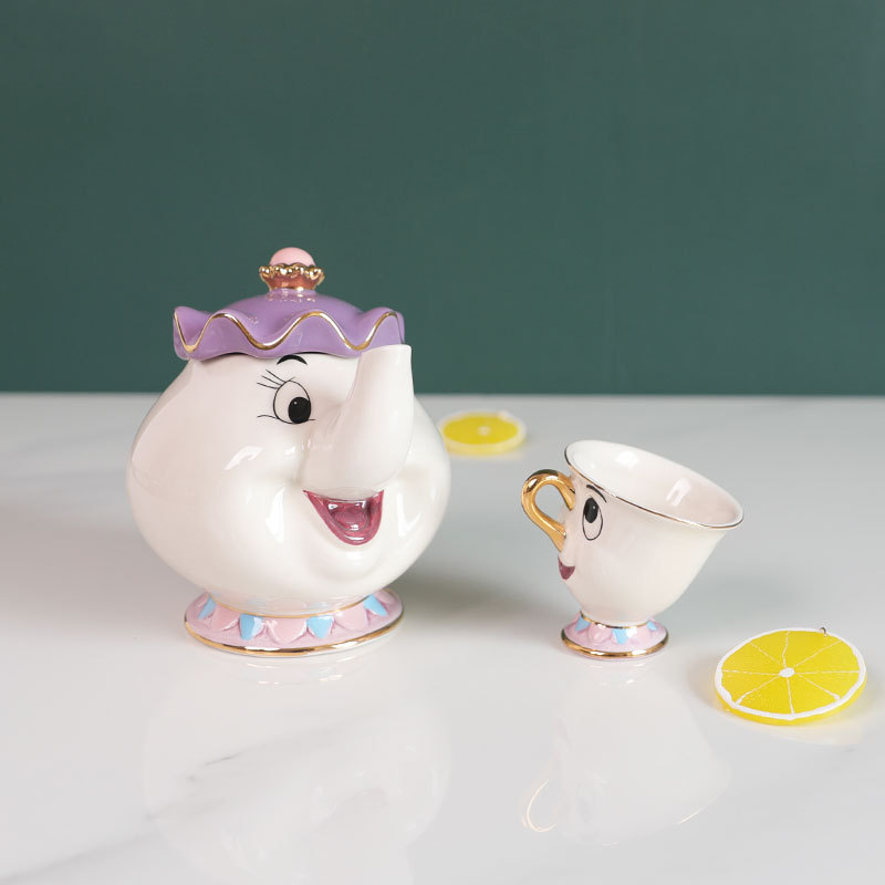Hot Teapot Cartoon Beauty And  - Coffee Tea Sugar Set ulasan dan harga