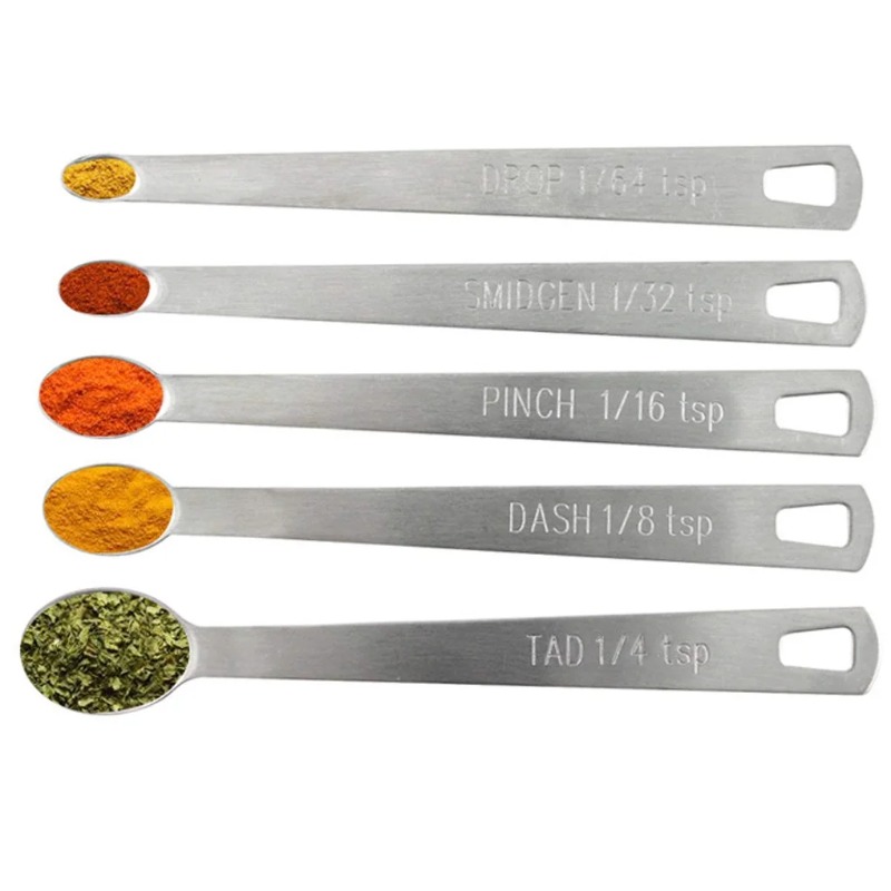 5pcs/Set Small Measuring Spoon - Coffee Tea And Sugar Canister Set ulasan dan harga