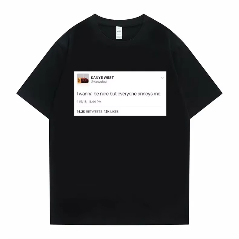 Funny Tweet Tshirt Hip Hop Kan - Coffee Tea Or Me ulasan dan harga