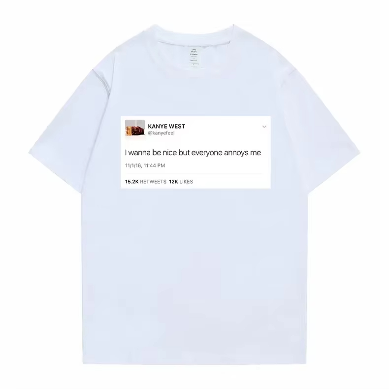 Funny Tweet Tshirt Hip Hop Kan - Coffee Tea Or Me ulasan dan harga