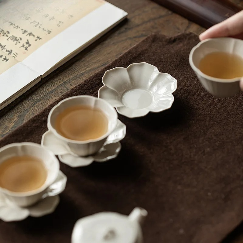 Plant Ash Sunflower Coasters L - Coffee Tea Sugar Set ulasan dan harga