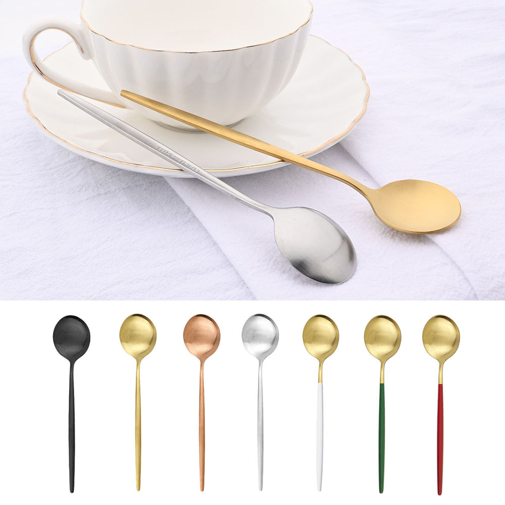 6Pcs Small Matte Spoon Tea Cof - Coffee Tea And Sugar Canister Set ulasan dan harga