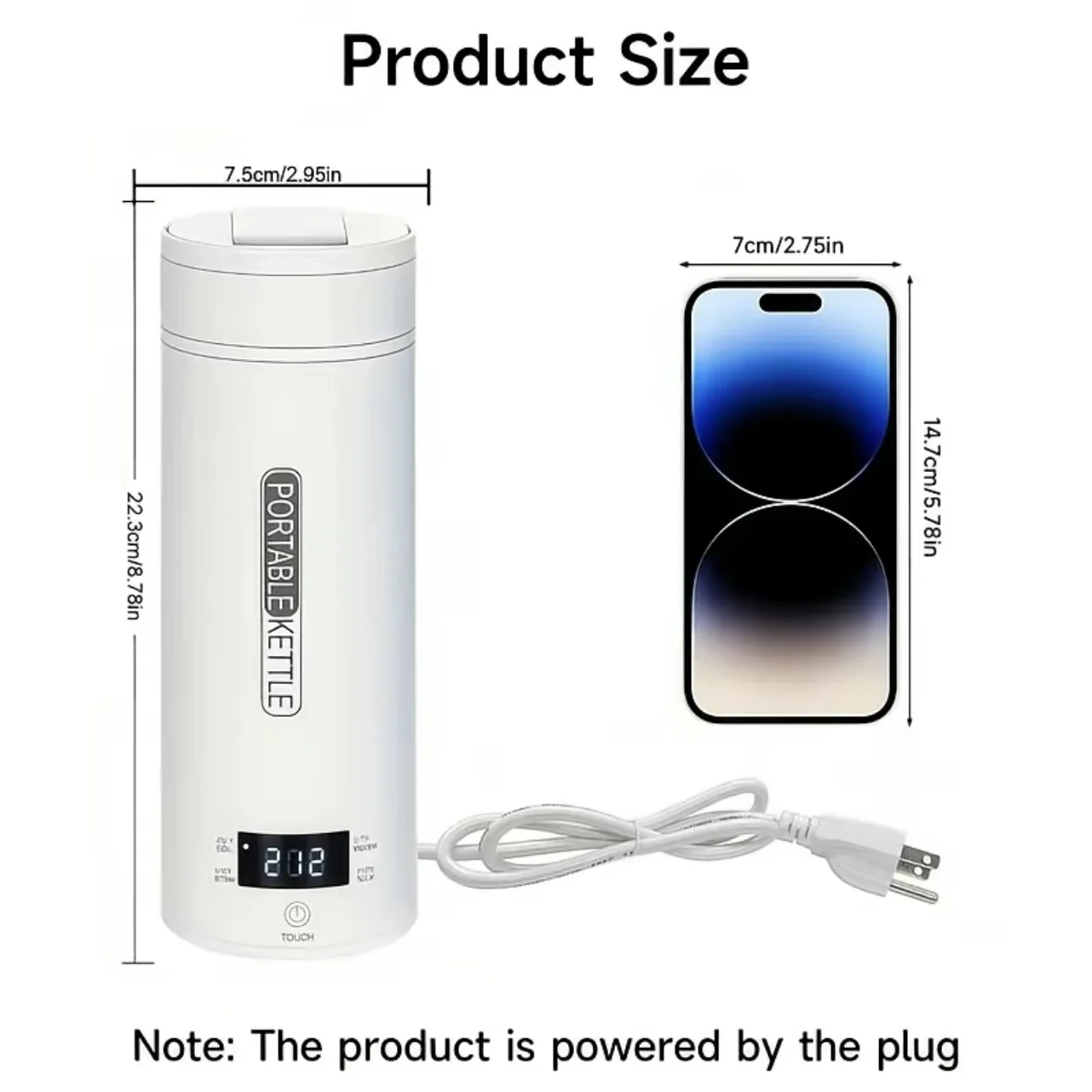 450ML Electric Kettles Portabl - Coffee Tea Menu ulasan dan harga