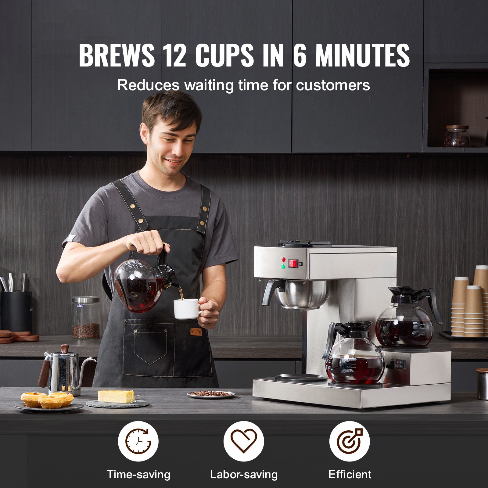 12 Cups Commercial Drip Coffee - Coffee & Tea Restaurant ulasan dan harga