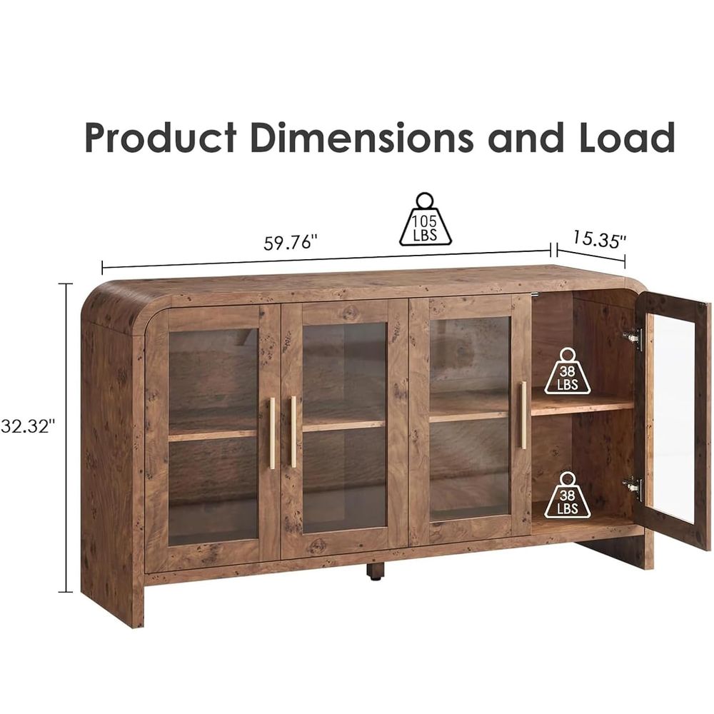 Sideboard Buffet Cabinet with  - Coffee & Tea Restaurant ulasan dan harga