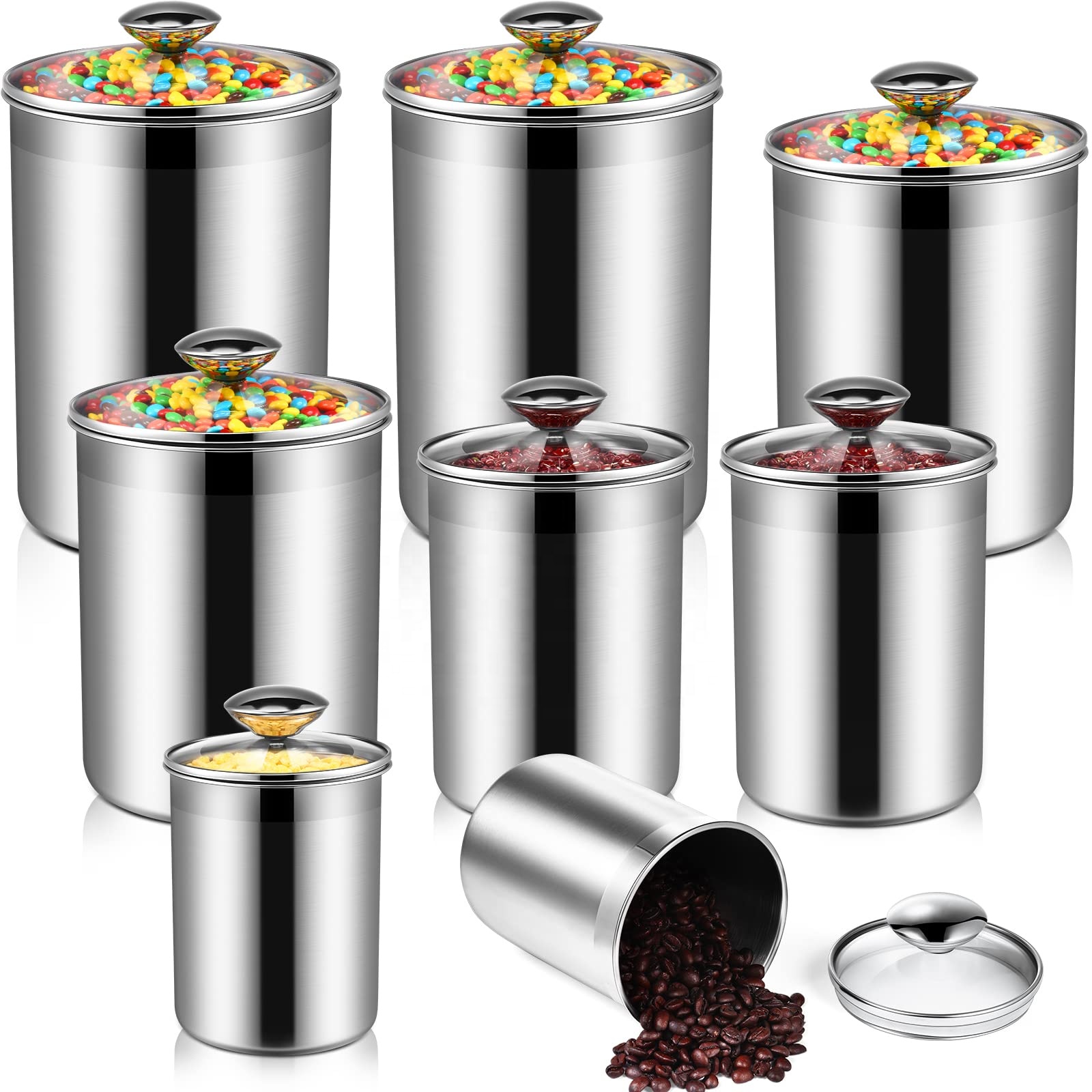 Food Storage Containers Tea Co - Coffee Tea And Sugar Canister Set ulasan dan harga
