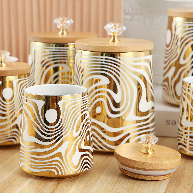 Set of 7 Color Glazed Ceramic  - Coffee Tea And Sugar Canister Set ulasan dan harga