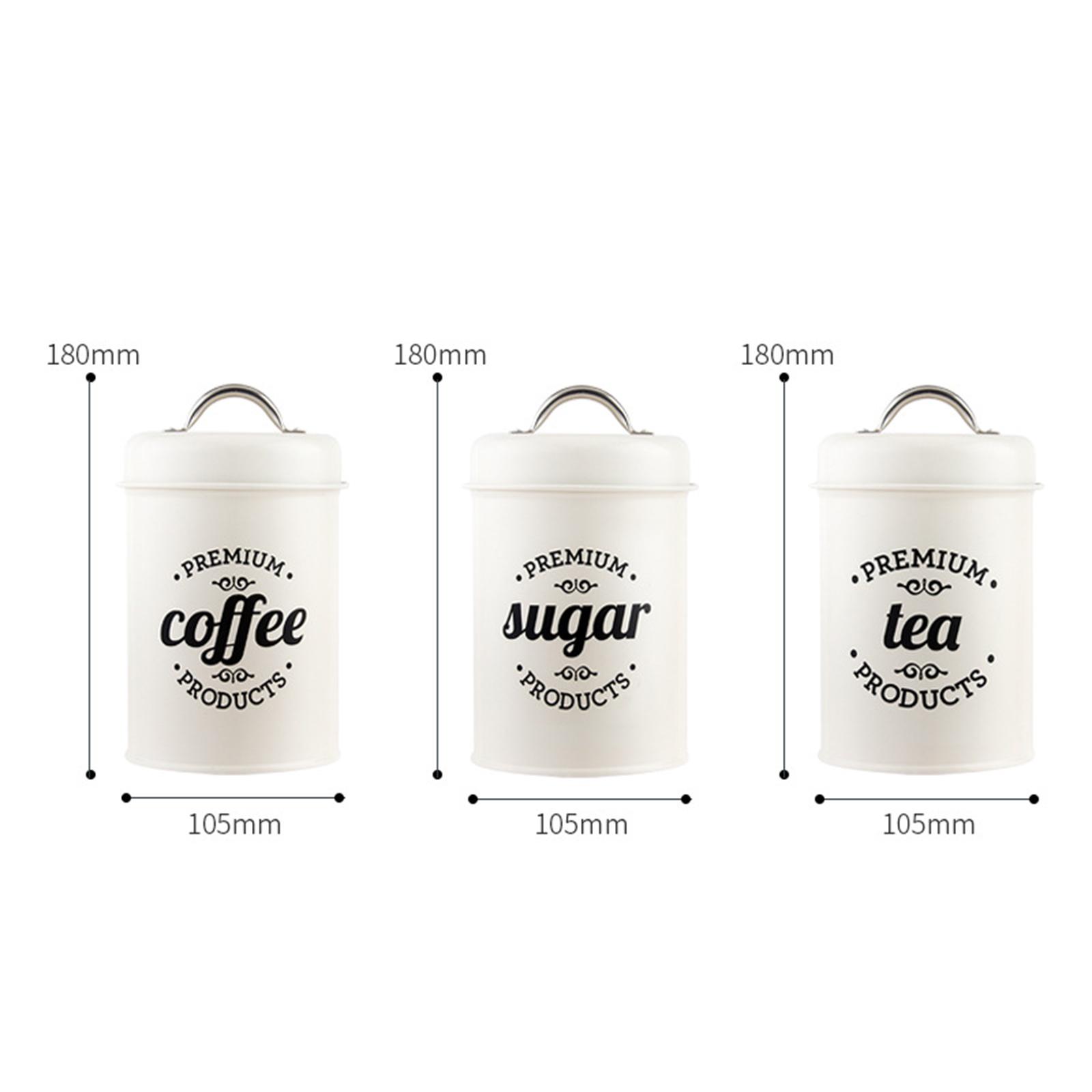 Metal Kitchen Canister Set Cof - Coffee Tea And Sugar Canister Set ulasan dan harga