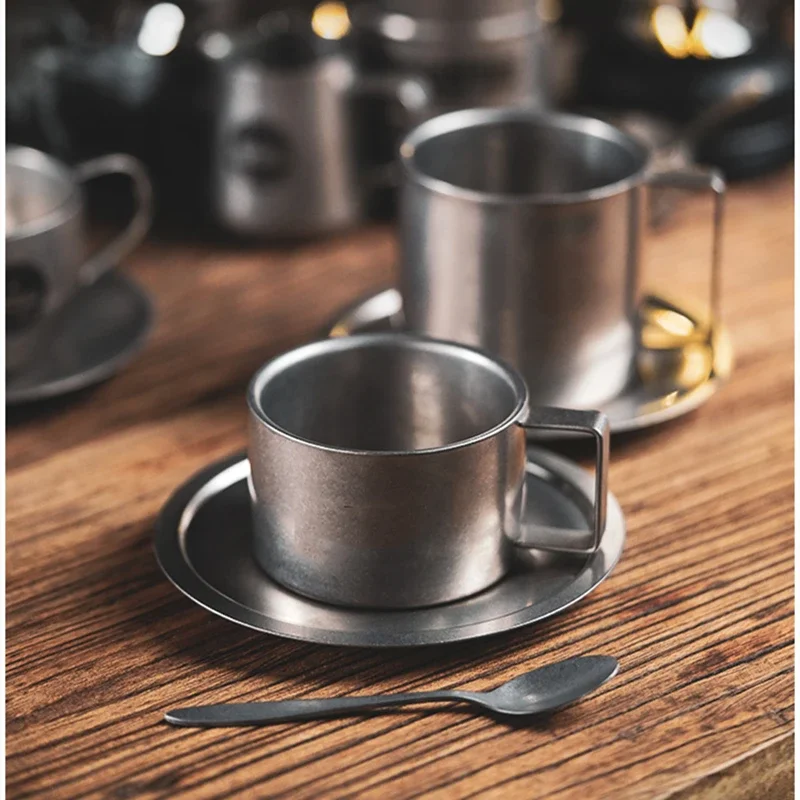 Retro Series Coffee Cup Set Do - Coffee Tea And Sugar Canister Set ulasan dan harga