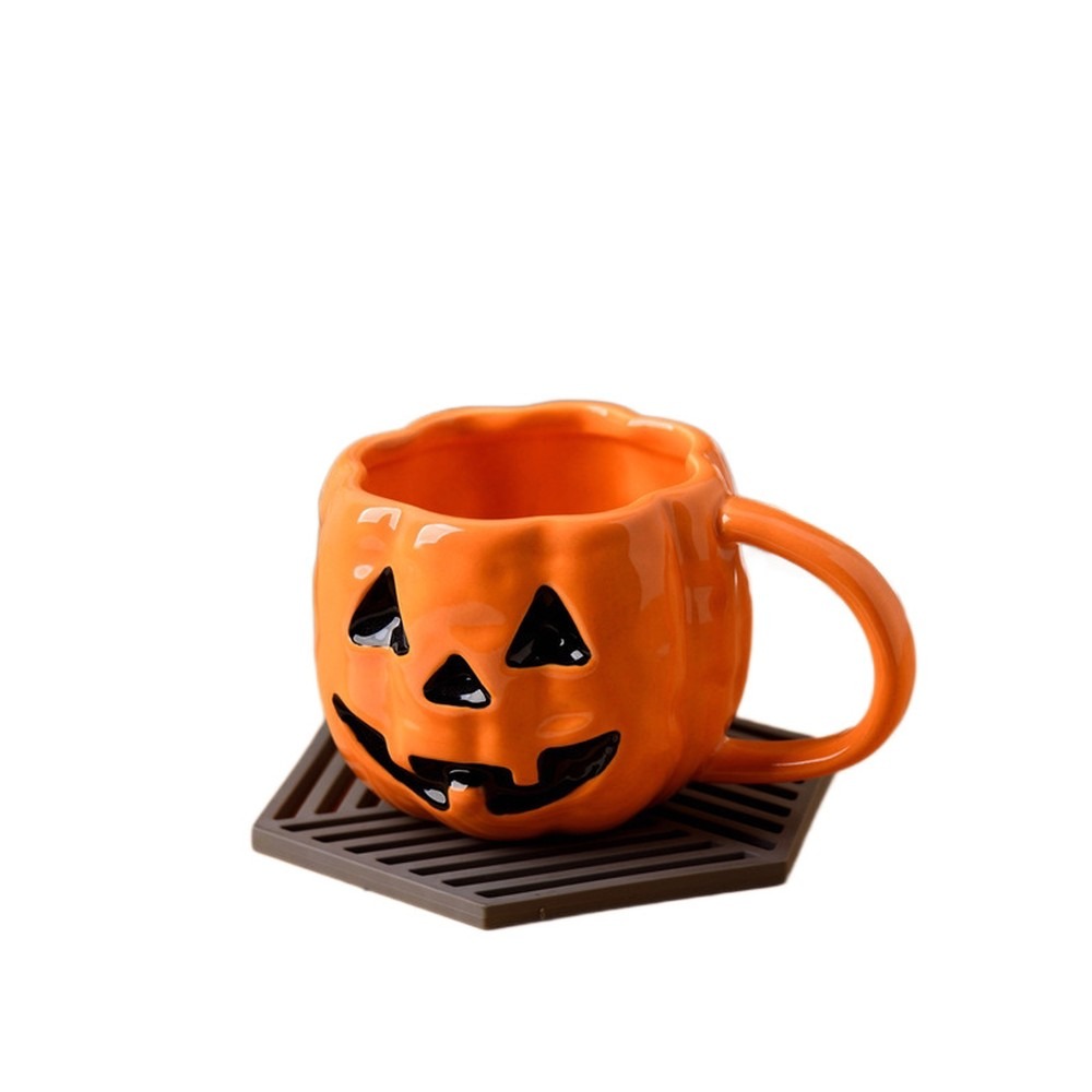 Halloween Pumpkin Ghost Cerami - Coffee Tea Friends ulasan dan harga