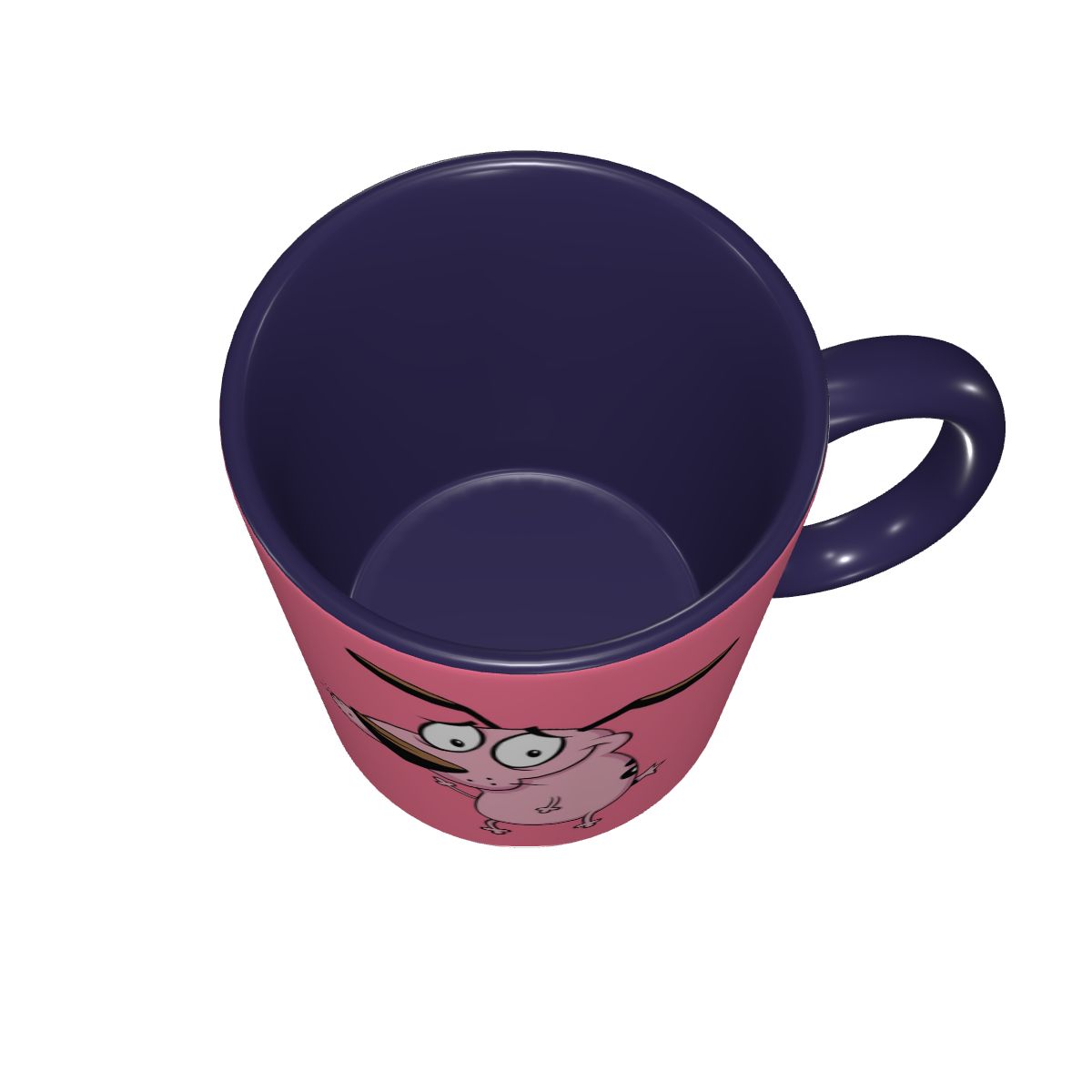 Cowardly Dog C-Courage Cartoon - Coffee Tea Friends ulasan dan harga